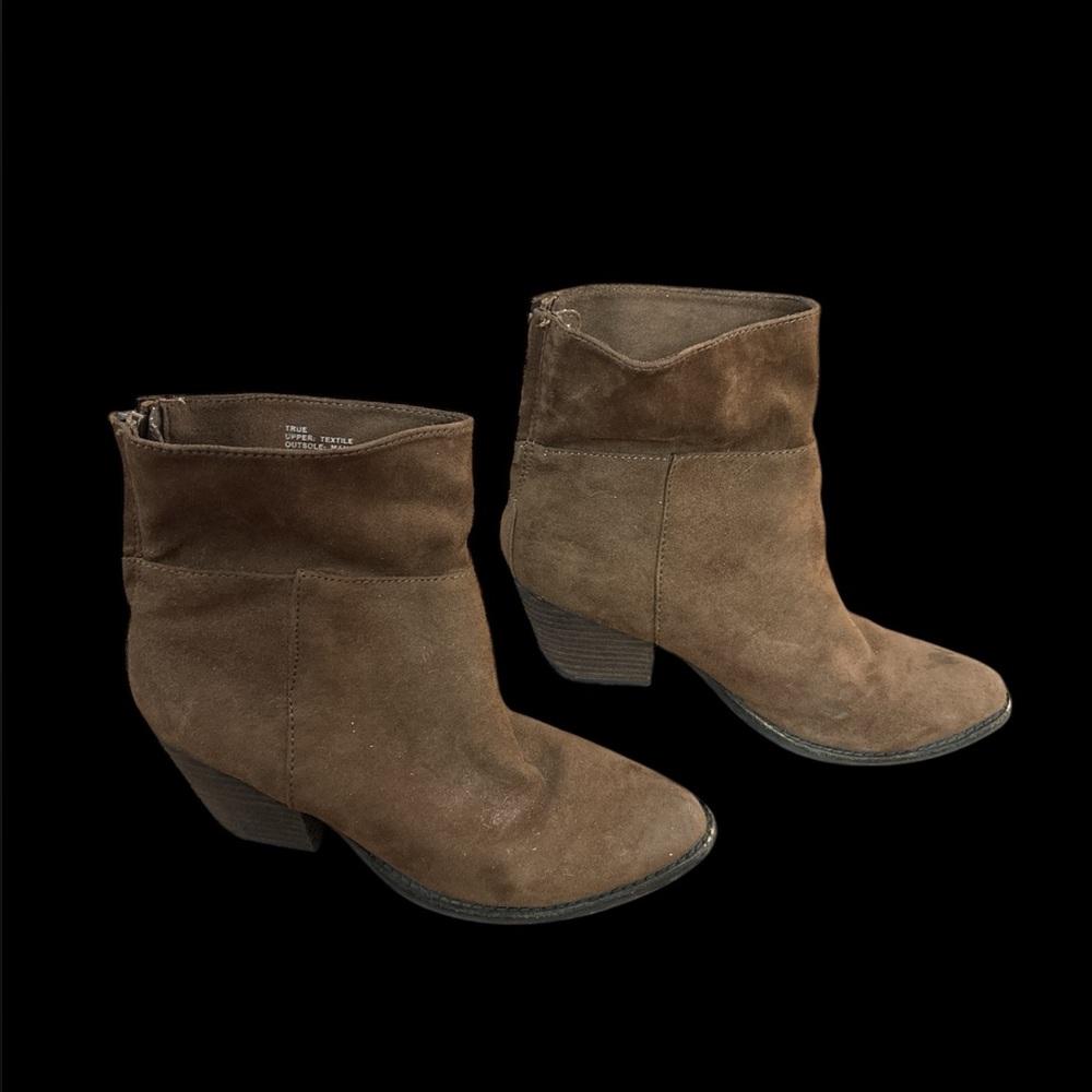 Coco by Matisse brown suede western ankle boots booties 6.5 fall winter boho - Picture 4 of 6